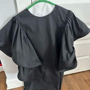 Gracia Black puff sleeve dress